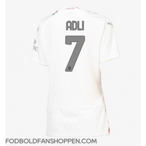 AC Milan Yacine Adli #7 Udebanetrøje Dame 2023-24 Kortærmet